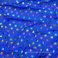 blue glitter rainbow colored polyester polka dot spandex fabric for yoga pants